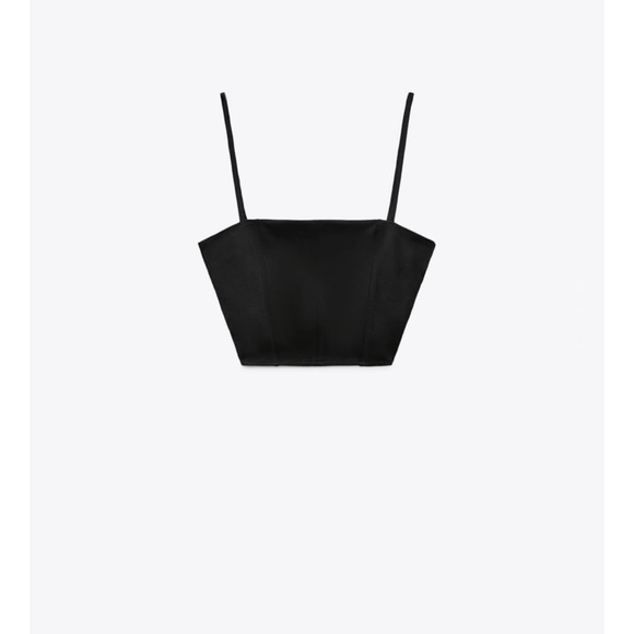 Zara SATIN EFFECT CORSET TOP
BLACK​ - Picture 2 of 5